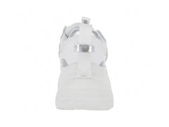 Tenis Steve Madden Reckon Blanco y Plata para Mujer