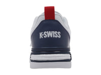 Tenis K-Swiss Fonte Blanco Azul Marino y Rojo para Hombre