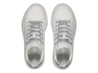 Tenis Charly Classic Blanco y Plata para Mujer