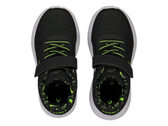 Tenis Charly Road Casual Negro con Verde Lima para Niño