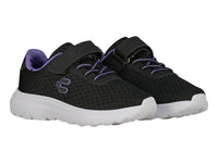 Tenis Charly Road Casual Negro y Morado para Niña