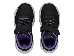 Tenis Charly Road Casual Negro y Morado para Niña