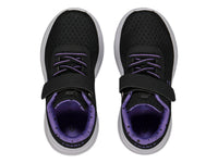 Tenis Charly Road Casual Negro y Morado para Niña