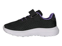 Tenis Charly Road Casual Negro y Morado para Niña