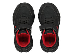 Tenis Charly Relax Negro con Rojo para Niño