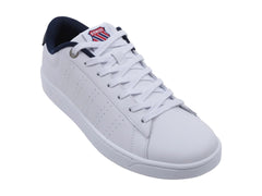 Tenis K-Swiss Base Court Blanco y Azul Marino para Hombre