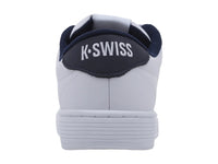 Tenis K-Swiss Base Court Blanco y Azul Marino para Hombre