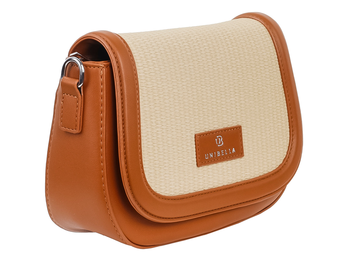 Bolsa de Hombro Unibella Beige para Mujer