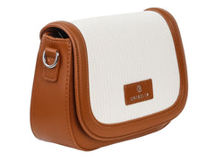 Bolsa Unibella Blanco y Café para Mujer