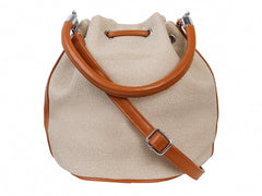 Bolsa de Hombro Unibella Beige y Marrón para Mujer