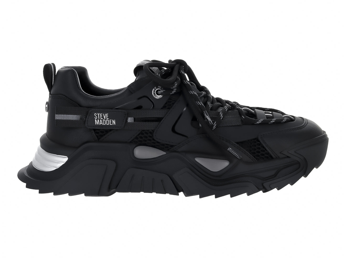 Tenis Steve Madden Negro Caballero Kingly Para Hombre