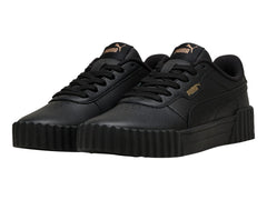 Tenis PUMA Carina 3.0 Negro y Oro para Niño