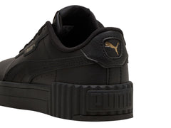 Tenis PUMA Carina 3.0 Negro y Oro para Niño