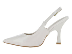 Zapatillas Tacones Cerrados Roze Blanco para Mujer