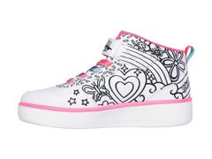 Tenis Skechers Sport Court 92 Blanco para Niña
