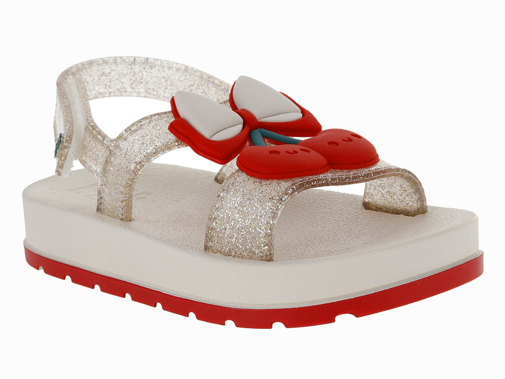 Sandalias Zaxi Hueso Lustre Cherry para Niña