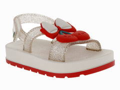 Sandalias Zaxi Hueso Lustre Cherry para Niña