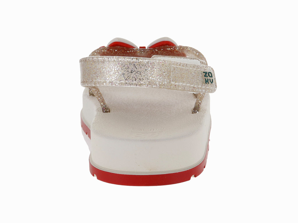 Sandalias Zaxi Hueso Lustre Cherry para Niña
