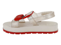 Sandalias Zaxi Hueso Lustre Cherry para Niña