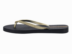 Sandalias Ipanema Negro Oro Beige para Mujer