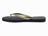 Sandalias Ipanema Negro Oro Beige para Mujer