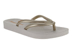 Sandalias Ipanema Beige y Oro para Mujer
