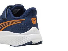 Tenis Puma Pounce Lite Azul y Naranja para Niño