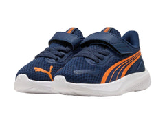 Tenis Puma Pounce AC+ Azul y Naranja para Niño