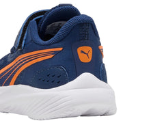 Tenis Puma Pounce AC+ Azul y Naranja para Niño
