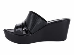 Sandalias de Plataforma Luna Rosa Negro para Mujer