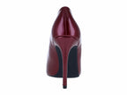 Zapatillas Stiletto Perugia Color Vino de Charol para Mujer