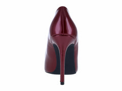 Zapatillas Stiletto Perugia Color Vino de Charol para Mujer