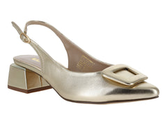 Zapatillas Tacones EFE Oro Inglés para Mujer