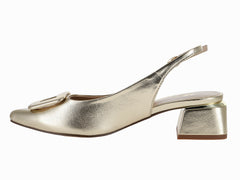 Zapatillas Tacones EFE Oro Inglés para Mujer