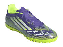 Tenis de Fútbol Adidas F50 Club TF Morado para Niño