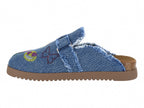 Sandalias Clogs Steve Madden Denim Azul para Niña