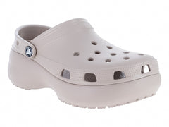 Sandalias Crocs Classic Platform Clog Taupe para Mujer