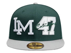 Gorra New Era 59Fifty Dual Logo Verde Oscuro para Hombre