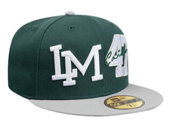 Gorra New Era 59Fifty Dual Logo Verde Oscuro para Hombre