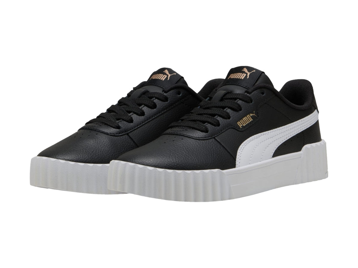 Tenis PUMA Carina 3.0 Negro y Dorado para Niño