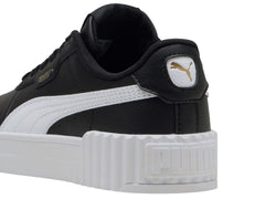 Tenis PUMA Carina 3.0 Negro y Dorado para Niño