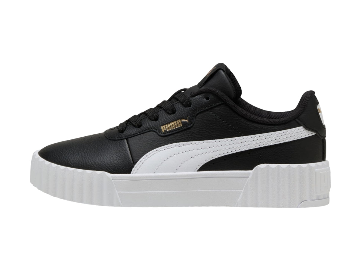Tenis PUMA Carina 3.0 Negro y Dorado para Niño