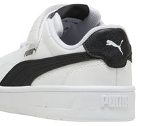 Tenis Puma Court Classic Clean Blanco y Negro para Niño