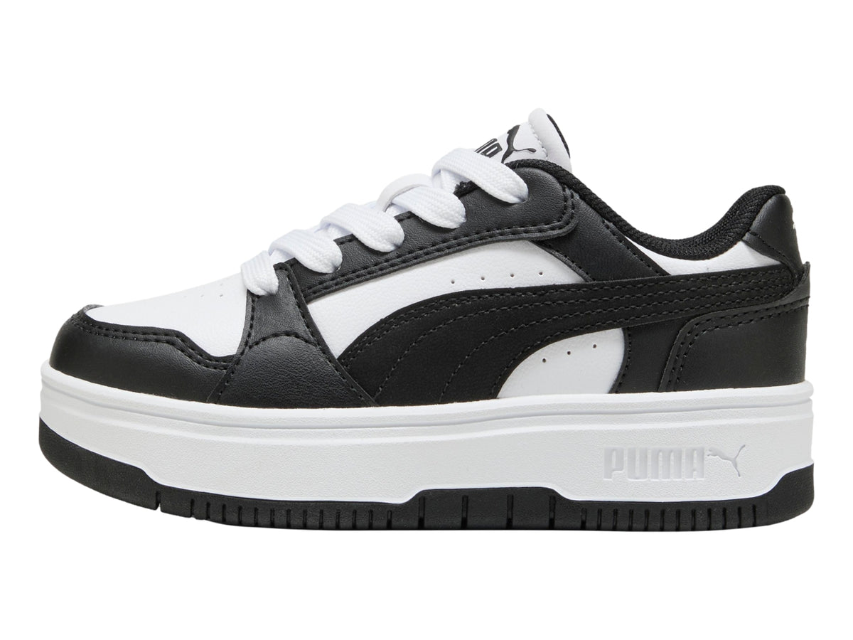 Tenis Puma Rebound Blanco y Negro para Niño