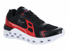 Tenis de Baloncesto Makena Negro y Rojo para Hombre