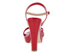 Sandalias Roze de Charol Rojo para Mujer