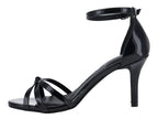 Sandalias de Tacón Lady Paulina Negro Charol para Mujer