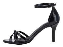 Sandalias de Tacón Lady Paulina Negro Charol para Mujer