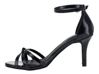 Sandalias de Tacón Lady Paulina Negro Charol para Mujer