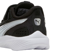 Tenis Puma Pounce AC+ Negro y Plata para Niño
